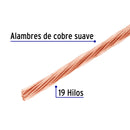 Cable Desnudo de Cobre Calibre 10 AWG Volteck Rollo 100 mts