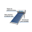 Calentador Solar de Agua de Baja Presion 10 Tubos 130 Litros Foset