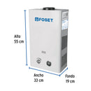 Calentador Instantaneo 11 Litros 2 Servicios Foset Gas Natural