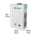 Calentador Instantaneo 11 Litros 2 Servicios Foset Gas LP