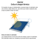 Calentador Solar de Agua de Alta Presion 12 Tubos 150 Litros Foset