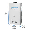 Calentador Instantaneo 13 Litros 3 Servicios Foset Gas Natural