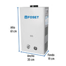 Calentador Instantaneo 13 Litros 3 Servicios Foset Gas LP