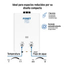 Calentador Instantaneo  5 Litros 1 Servicio Foset Basic Gas LP