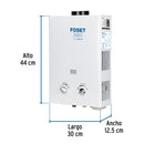 Calentador Instantaneo  5 Litros 1 Servicio Foset Basic Gas LP