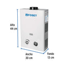Calentador Instantaneo  6 Litros 1 Servicio Foset Gas LP