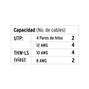 Canaleta de Plastico 2 mts de Largo 1/2" (10 mm X 20 mm) con Cinta Adhesiva