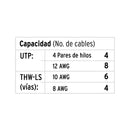 Canaleta de Plastico 2 mts de Largo 3/4" (17 mm X 20 mm) con Cinta Adhesiva
