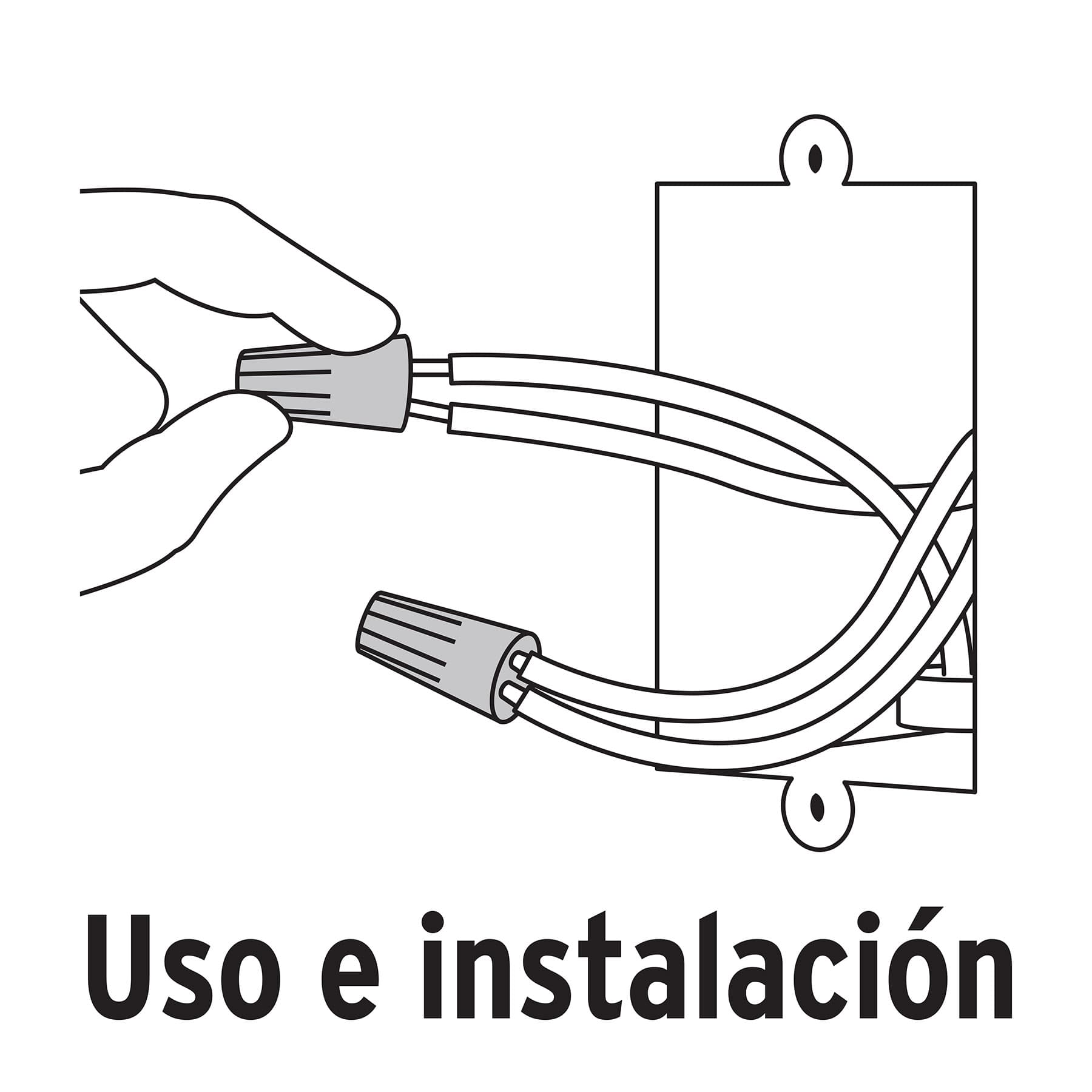 Capuchones para Cable Calibre 12 a 14 AWG Naranja Bolsa con 10 Piezas Volteck