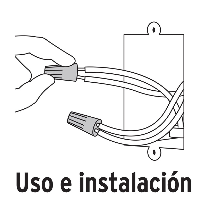 Capuchones para Cable Calibre 12 a 14 AWG Naranja Bolsa con 10 Piezas Volteck