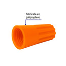 Capuchones para Cable Calibre 12 a 14 AWG Naranja Bolsa con 10 Piezas Volteck