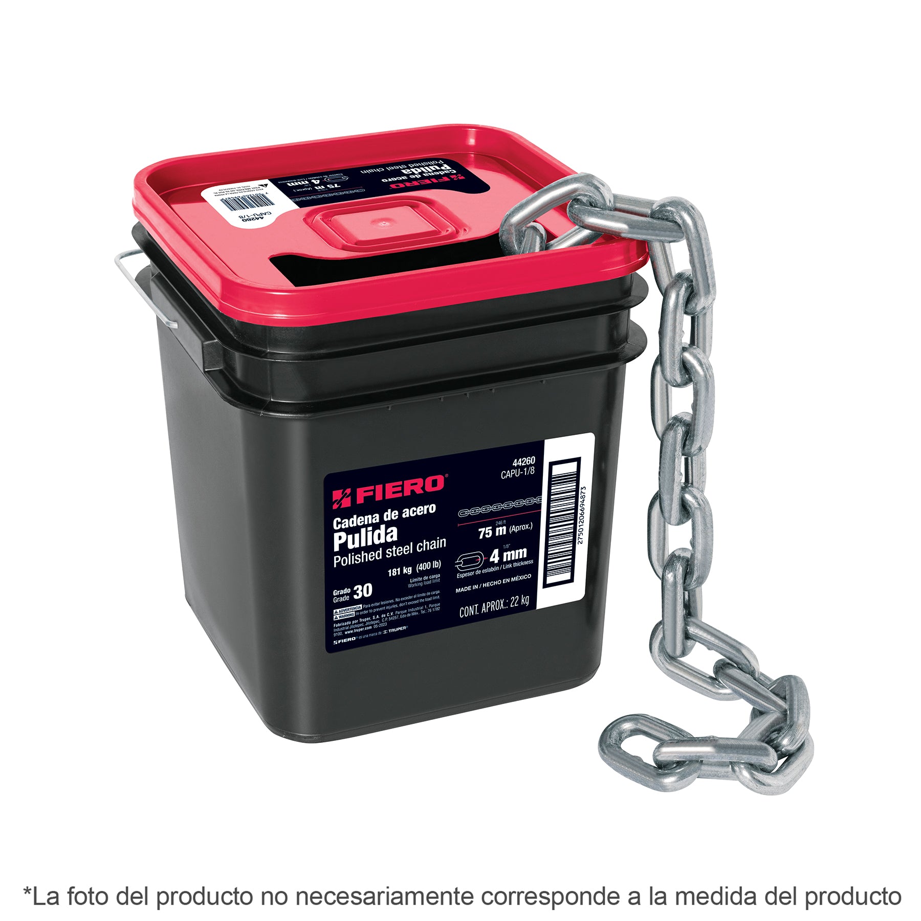 Cadena Pulida de 3/16" (5 mm) Fiero 1 Metro