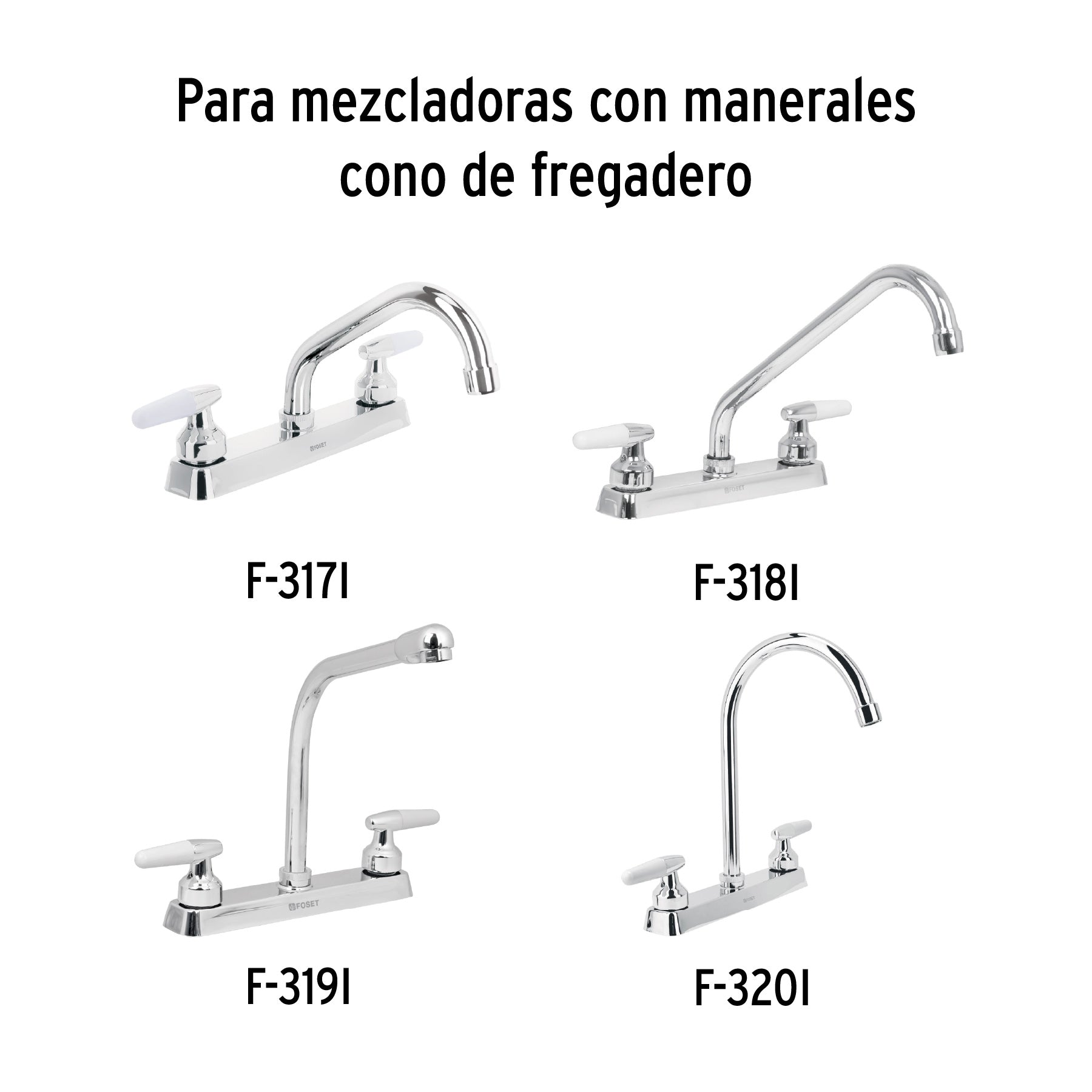 Juego de 2 Cartuchos Ceramicos para Mezcladoras FOSET TUBIG