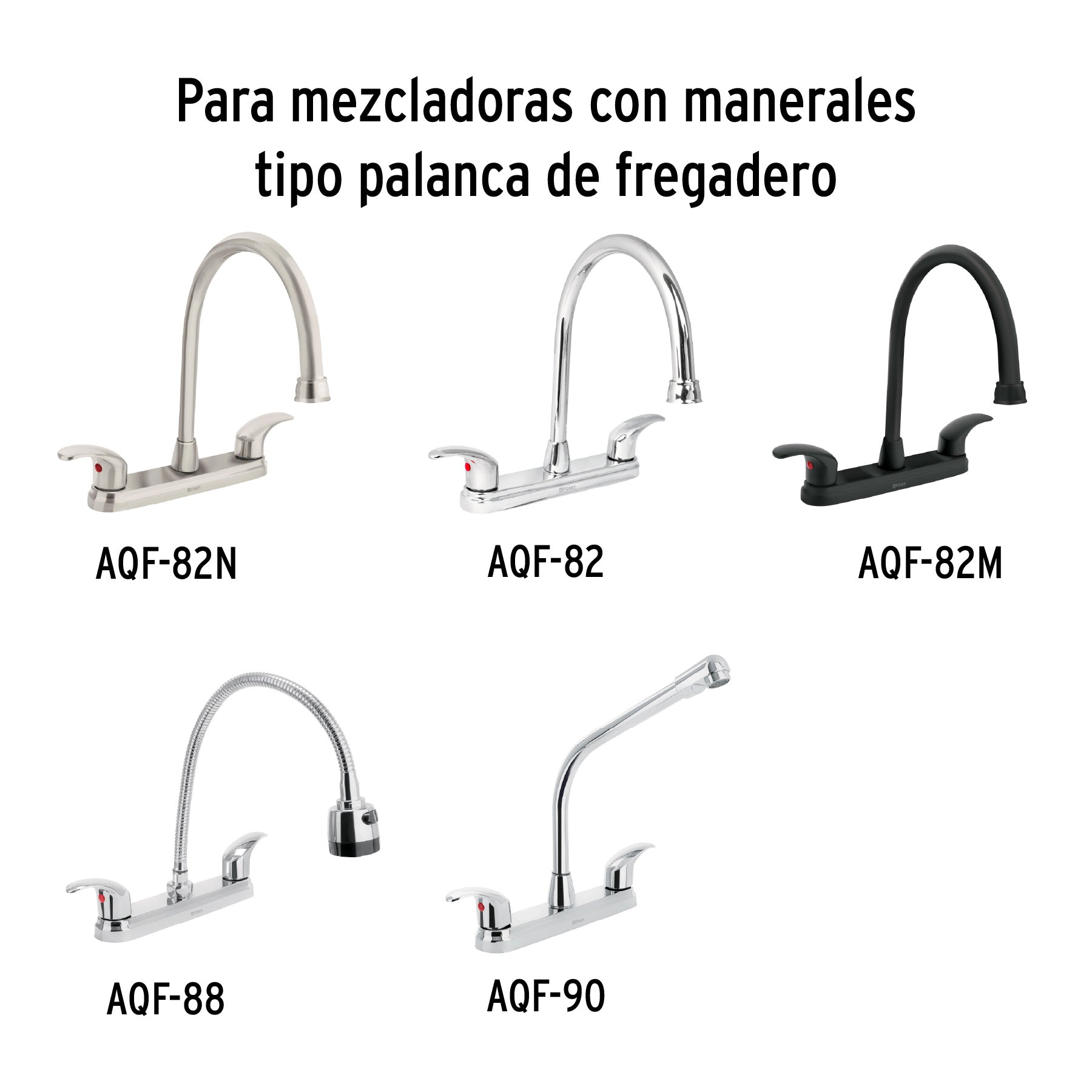Juego de 2 Cartuchos Ceramicos para Mezcladoras FOSET TUBIG
