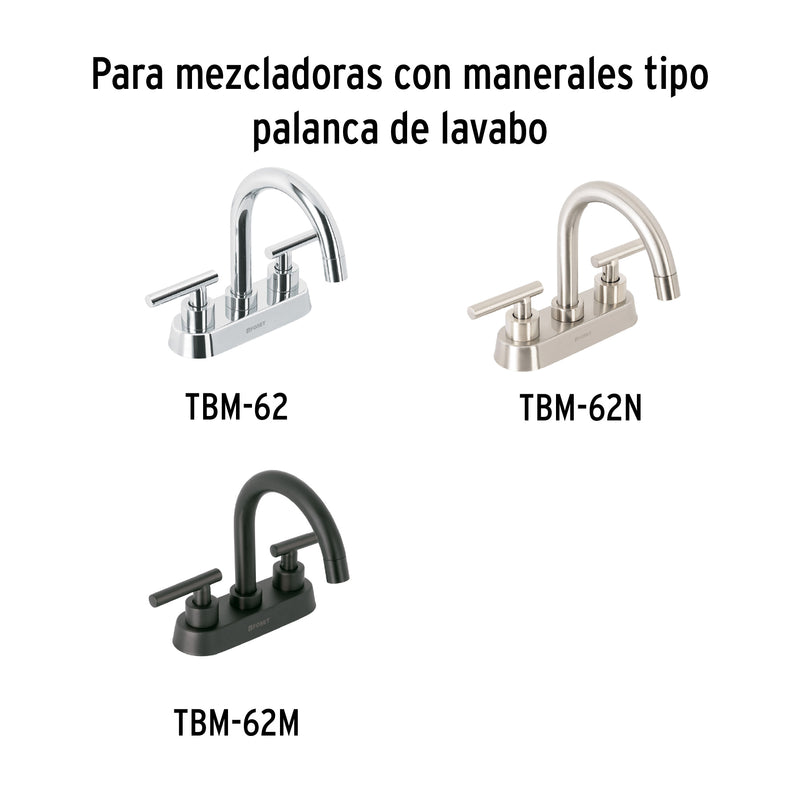 Juego de 2 Cartuchos Ceramicos para Mezcladoras Tubig Foset