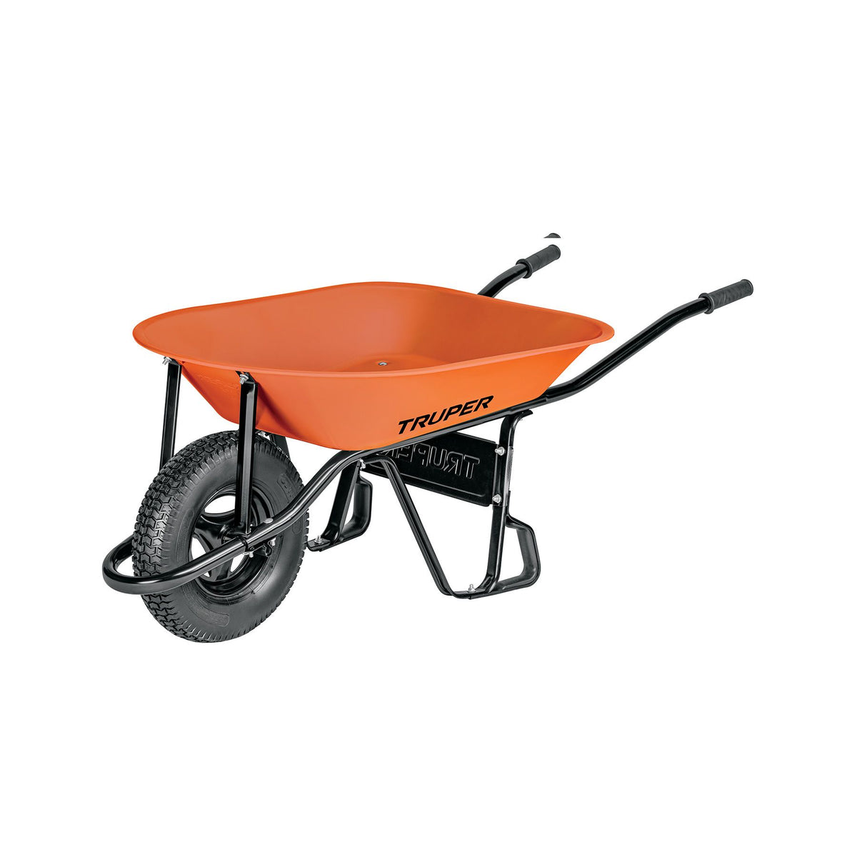 Carretilla TRUPER  65 Litros Naranja Llanta Reforzada