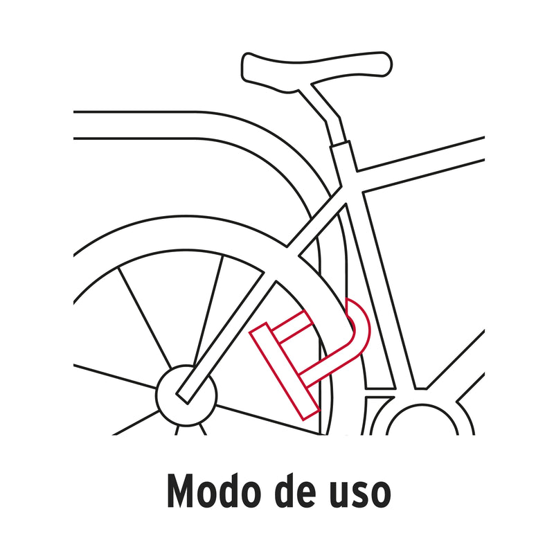 Candado Rigido Tipo "U" HERMEX