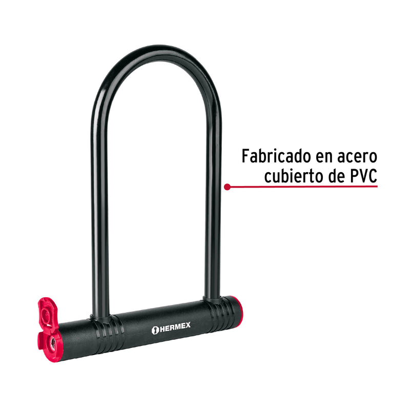 Candado Rigido Tipo "U" HERMEX