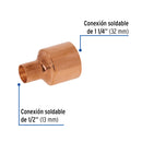 Reduccion Bushing Cobre 1"1/4 X  1/2" Foset