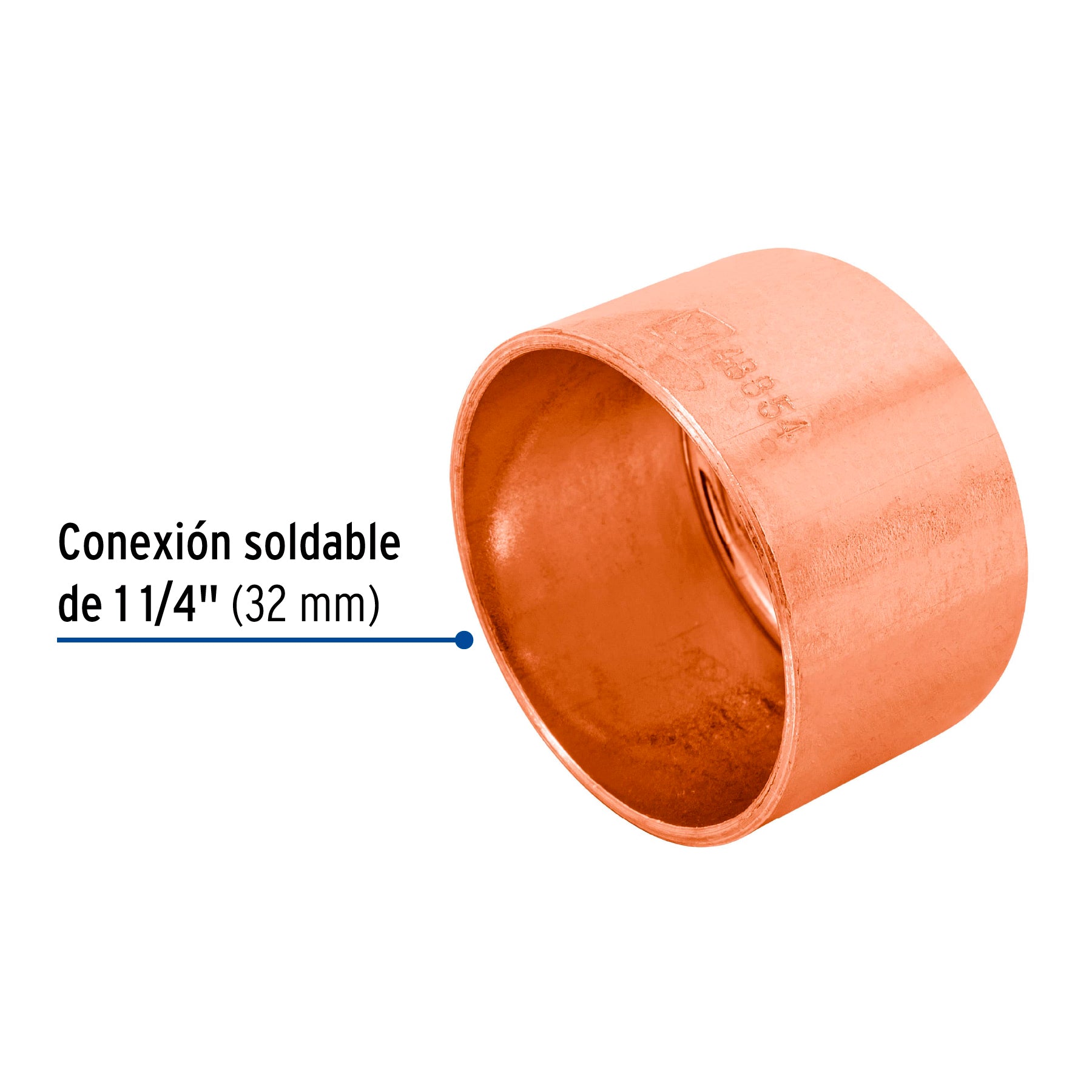 Tapon Capa Cobre 1"1/4 (32 mm) Foset
