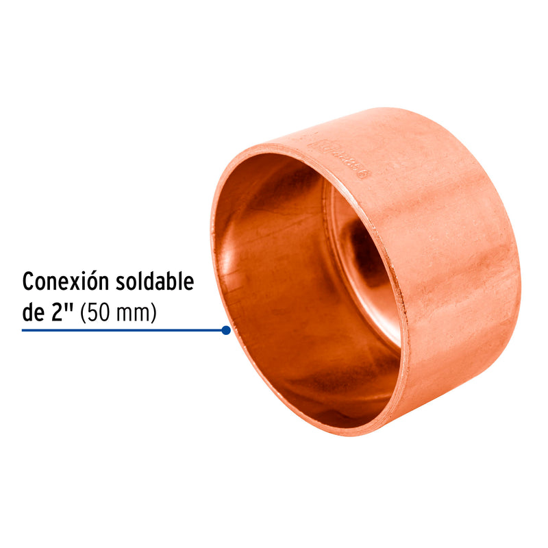 Tapon Capa Cobre 2" (50 mm) Copperflow