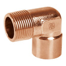 Codo Cobre 90° Rosca Exterior  1/2" (13 mm) Foset