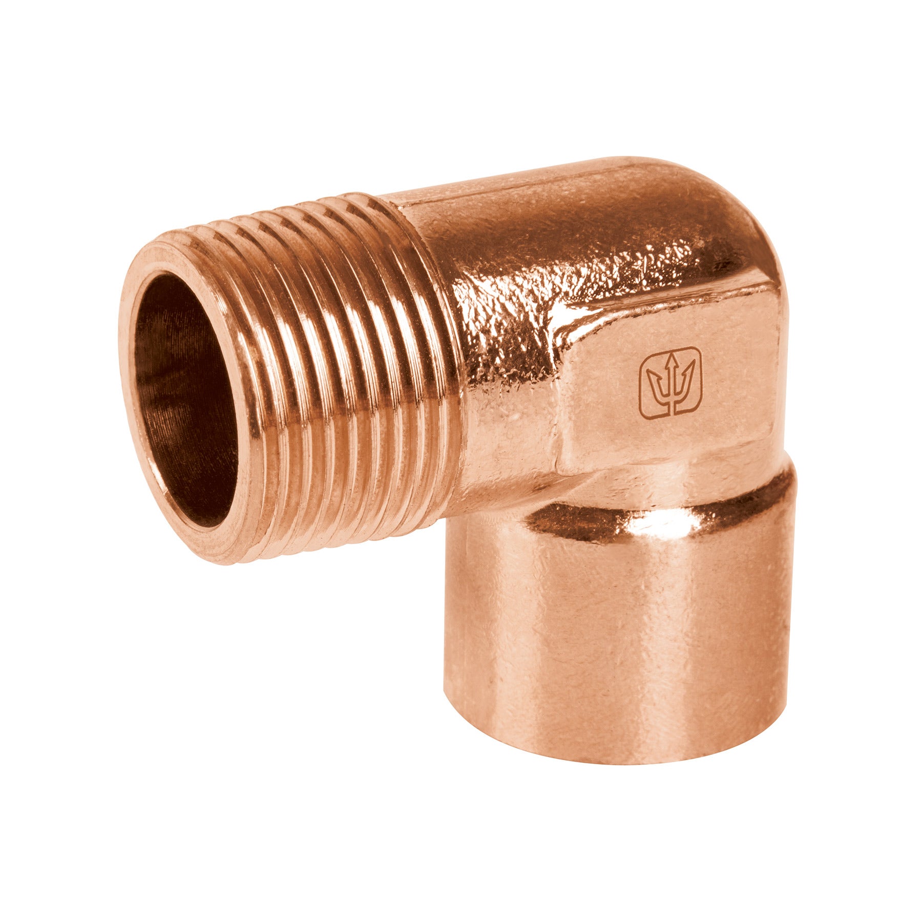 Codo Cobre 90° Rosca Exterior  3/4" (19 mm) Foset