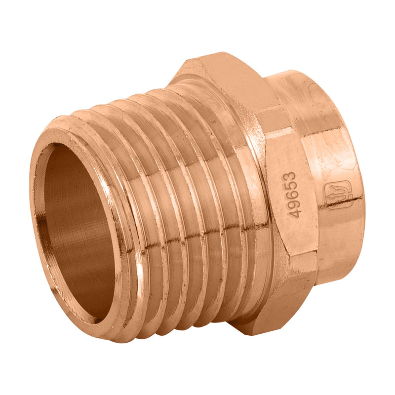 Conector Cobre Exterior 1/2" (13 mm) Foset