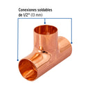 Tee Cobre  1/2" (13 mm) Foset