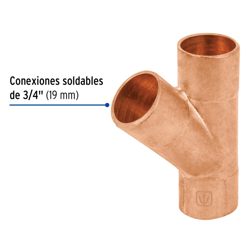 Yee Cobre 3/4" (19 mm) Copperflow