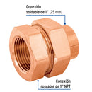 Tuerca Union Cobre Rosca Interior 1" (25 mm) Foset