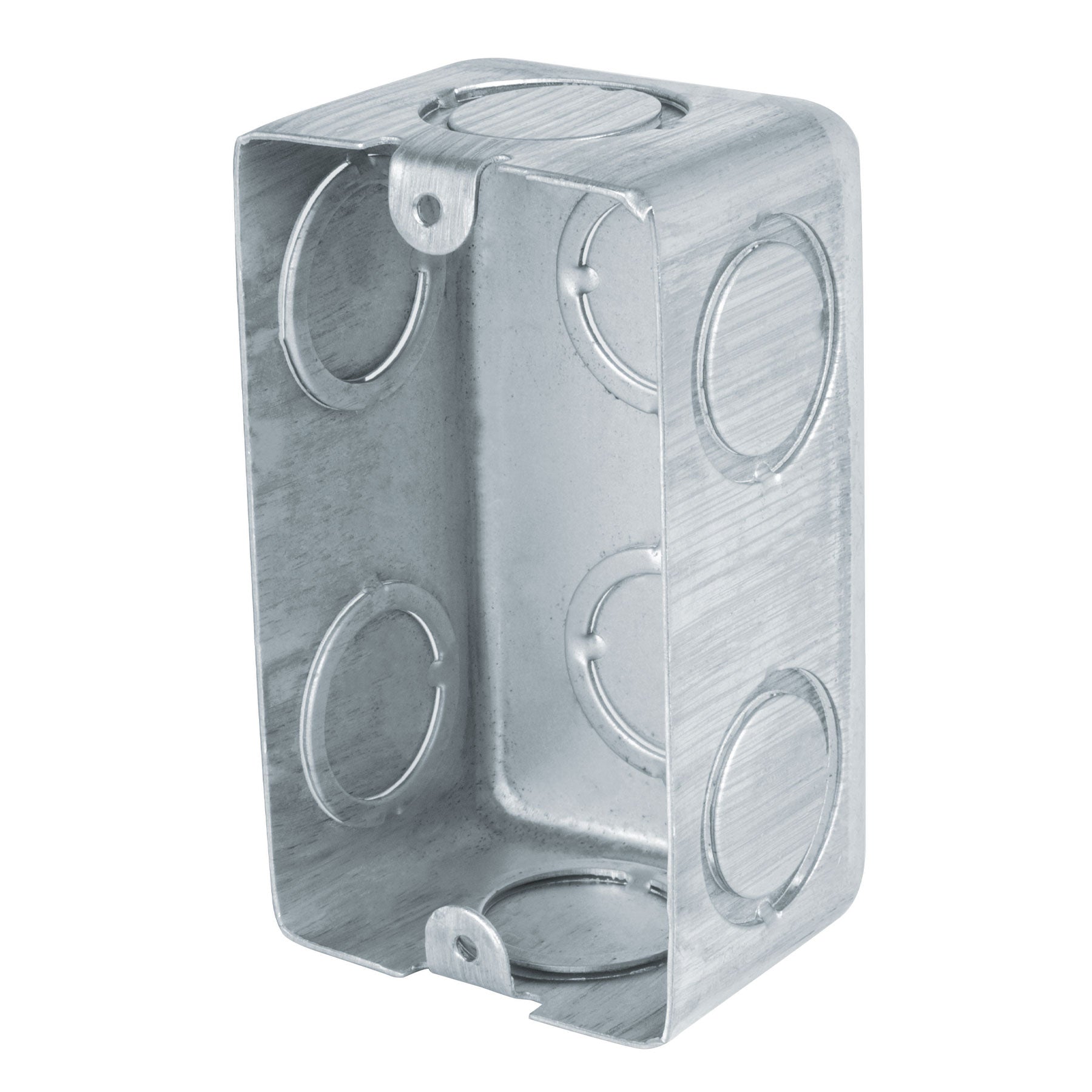 Chalupa Galvanizada Rectangular Entrada de 1/2" y 3/4" Reforzada Volteck