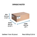 Caja Cuadrada Plastica 4" x 4" Negra Volteck