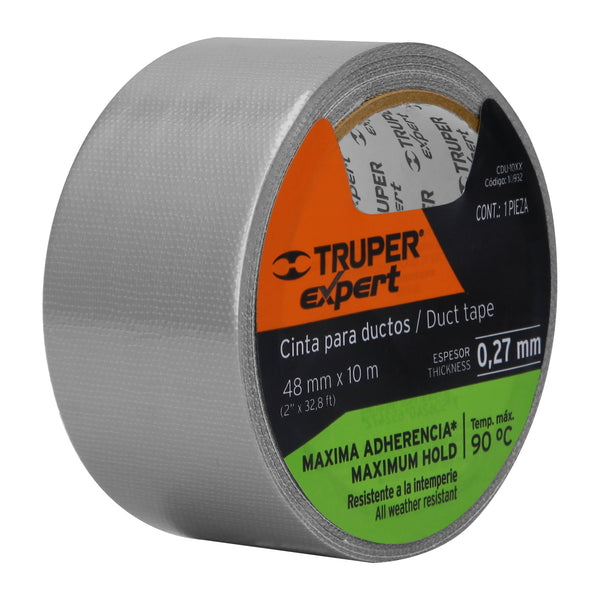 Cinta para Ductos Espesor 0.27 mm 48 mm X 10 mts Truper Expert