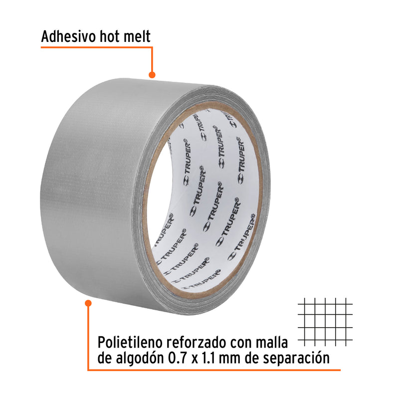 Cinta para Ductos Espesor 0.19 mm 48 mm X 10 mts Truper