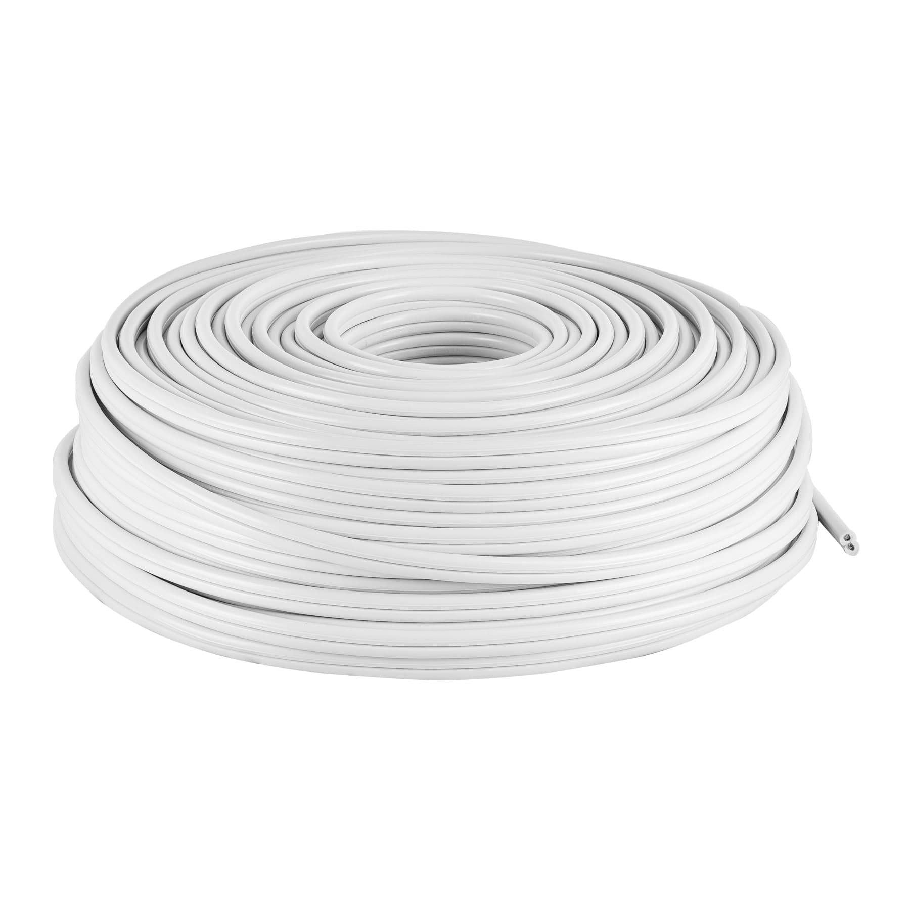 Cable Duplex Flexible 14 AWG Blanco Volteck Rollo de 100 Metros