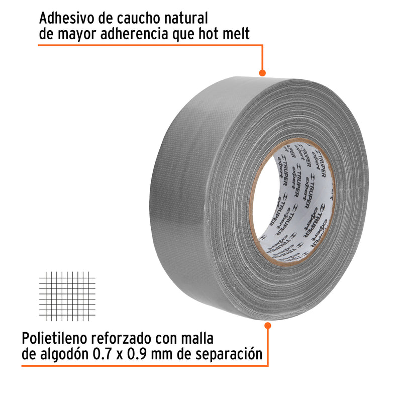 Cinta para Ductos Espesor 0.27 mm 48 mm X 50 mts Truper Expert