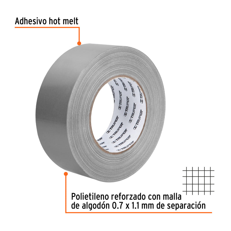 Cinta para Ductos Espesor 0.19 mm 48 mm X 50 mts Truper