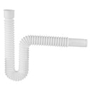 Cespol Flexible Tipo "P" para Lavabo o Fregadero Extra Largo Blanco Foset