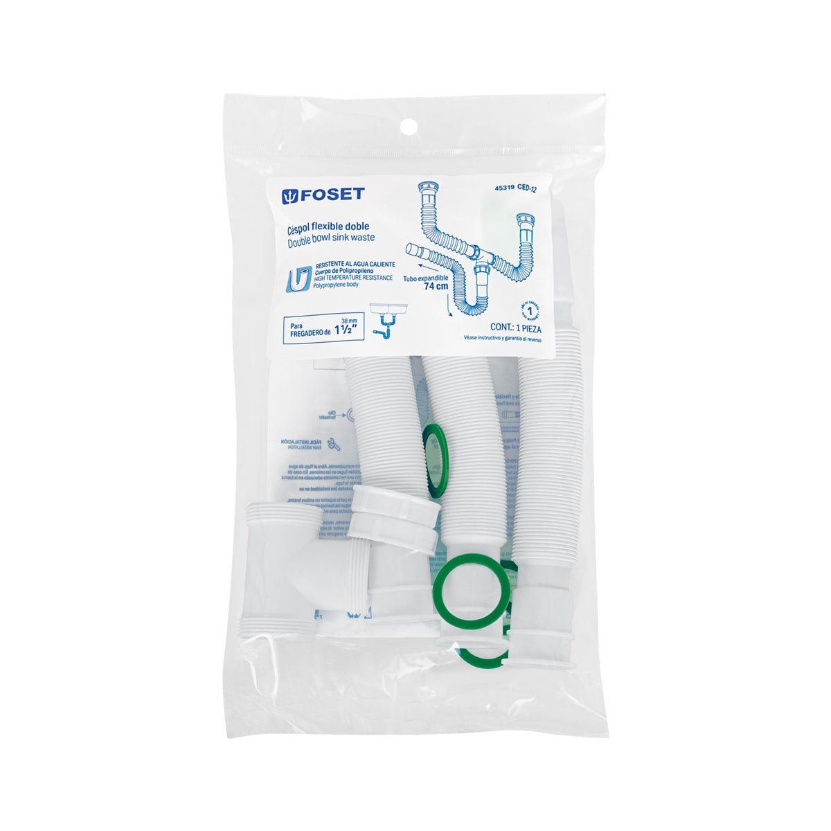 Cespol Flexible Doble sin Contracanastas Foset