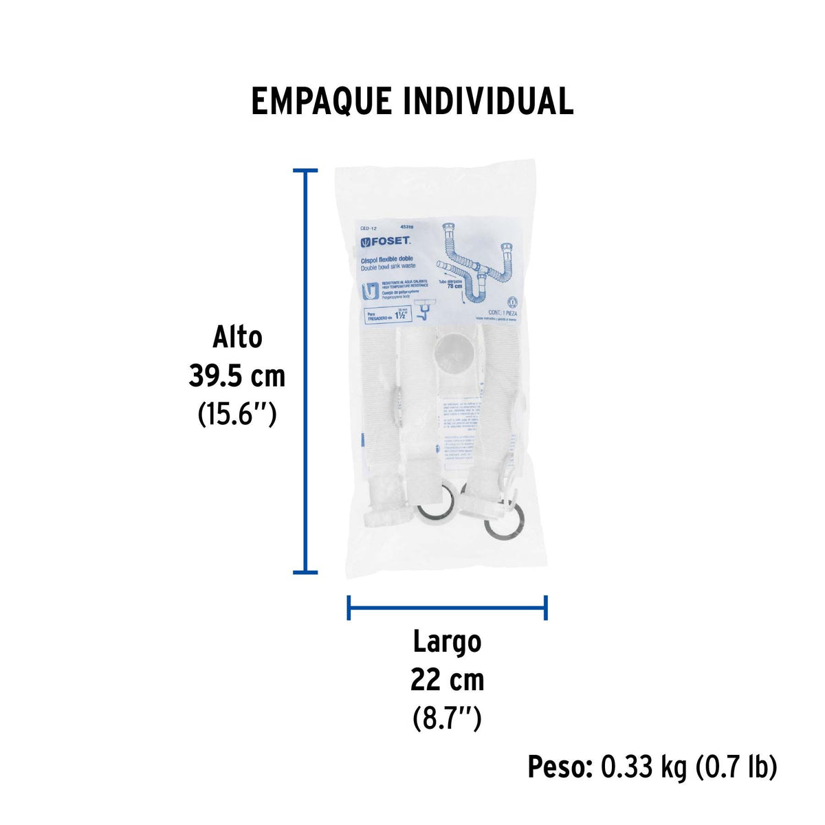 Cespol Flexible Doble sin Contracanastas Foset