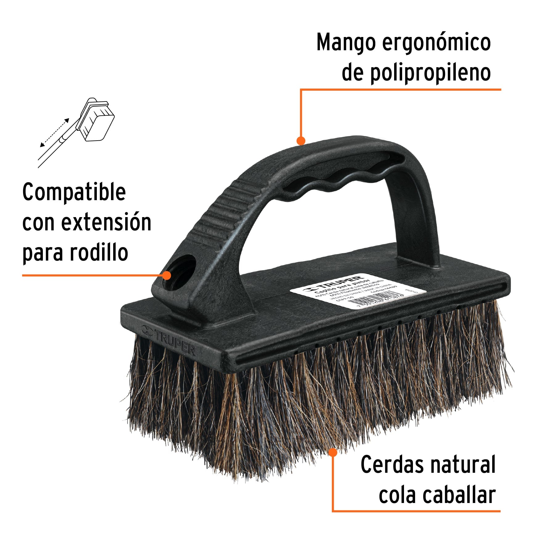 Cepillo para Pintor Superficies Semirrugosas TRUPER