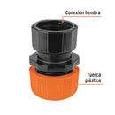 Conector para Manguera Hembra de ABS 1/2" Truper