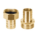 Conector para Manguera Macho y Hembra de Laton 3/4" Truper