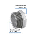 Reduccion Bushing Galvanizada 1"1/2 x  1/2" Galvaflow