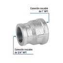 Reduccion Campana Galvanizada 1" x 3/4"
