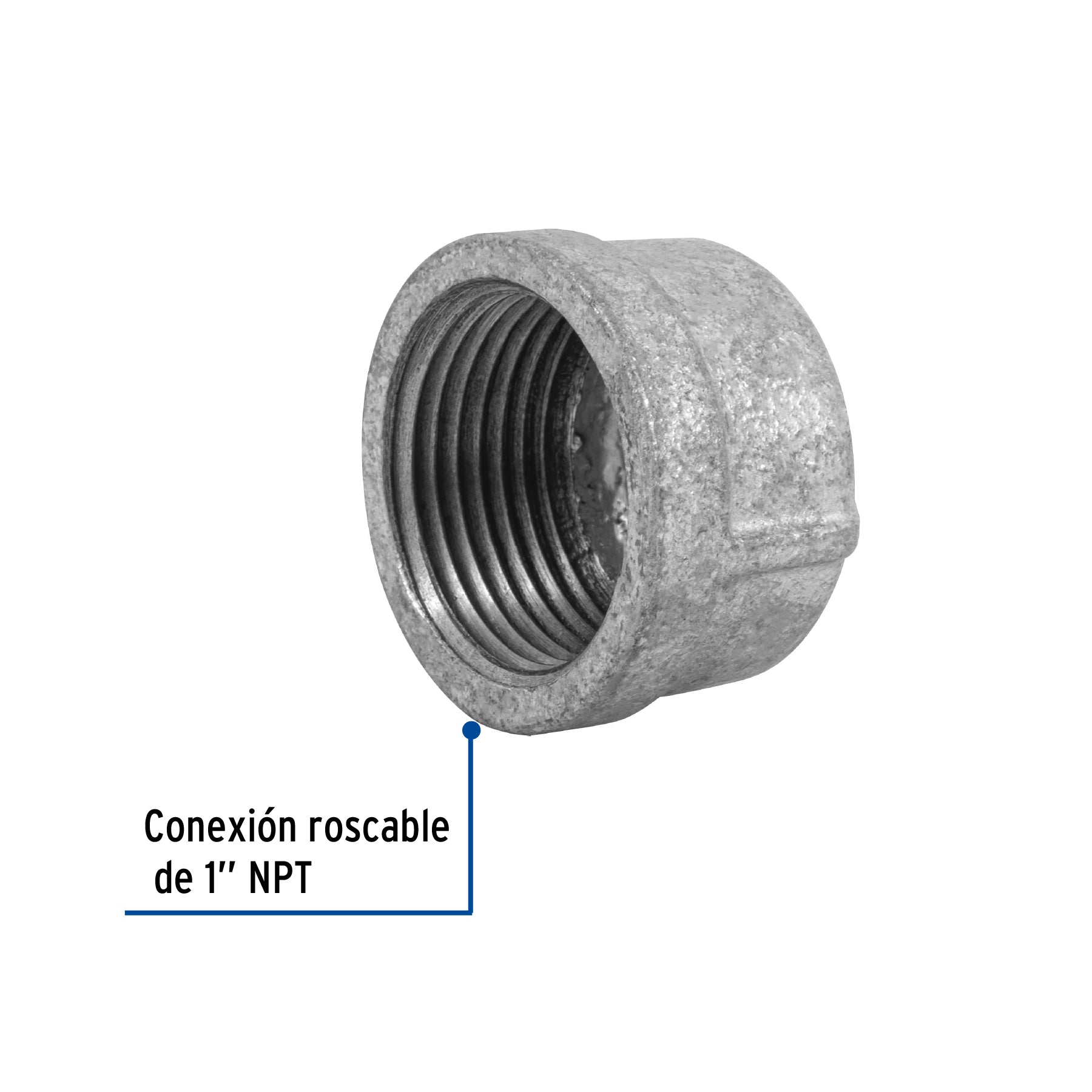 Tapon Capa Galvanizado 1" (25 mm) Galvaflow