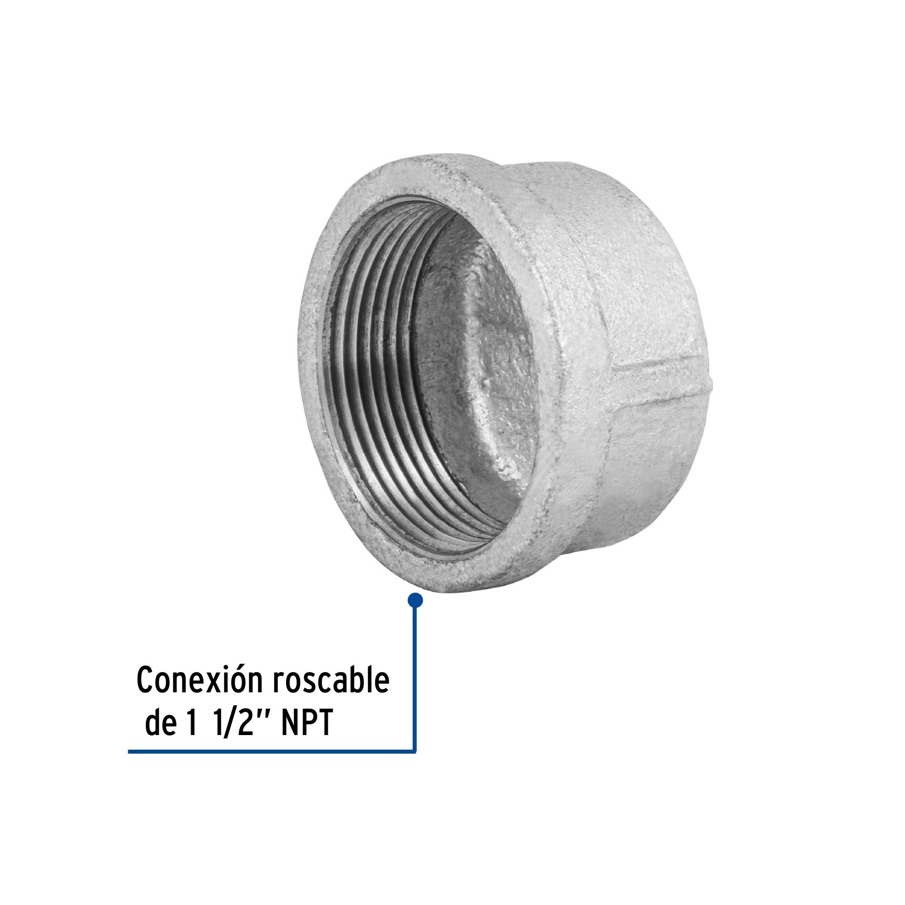 Tapon Capa Galvanizado 1"1/2 FOSET
