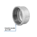 Tapon Capa Galvanizado 2" (50 mm) Galvaflow