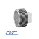 Tapon Macho Galvanizado 1"1/2 (38 mm) Galvaflow